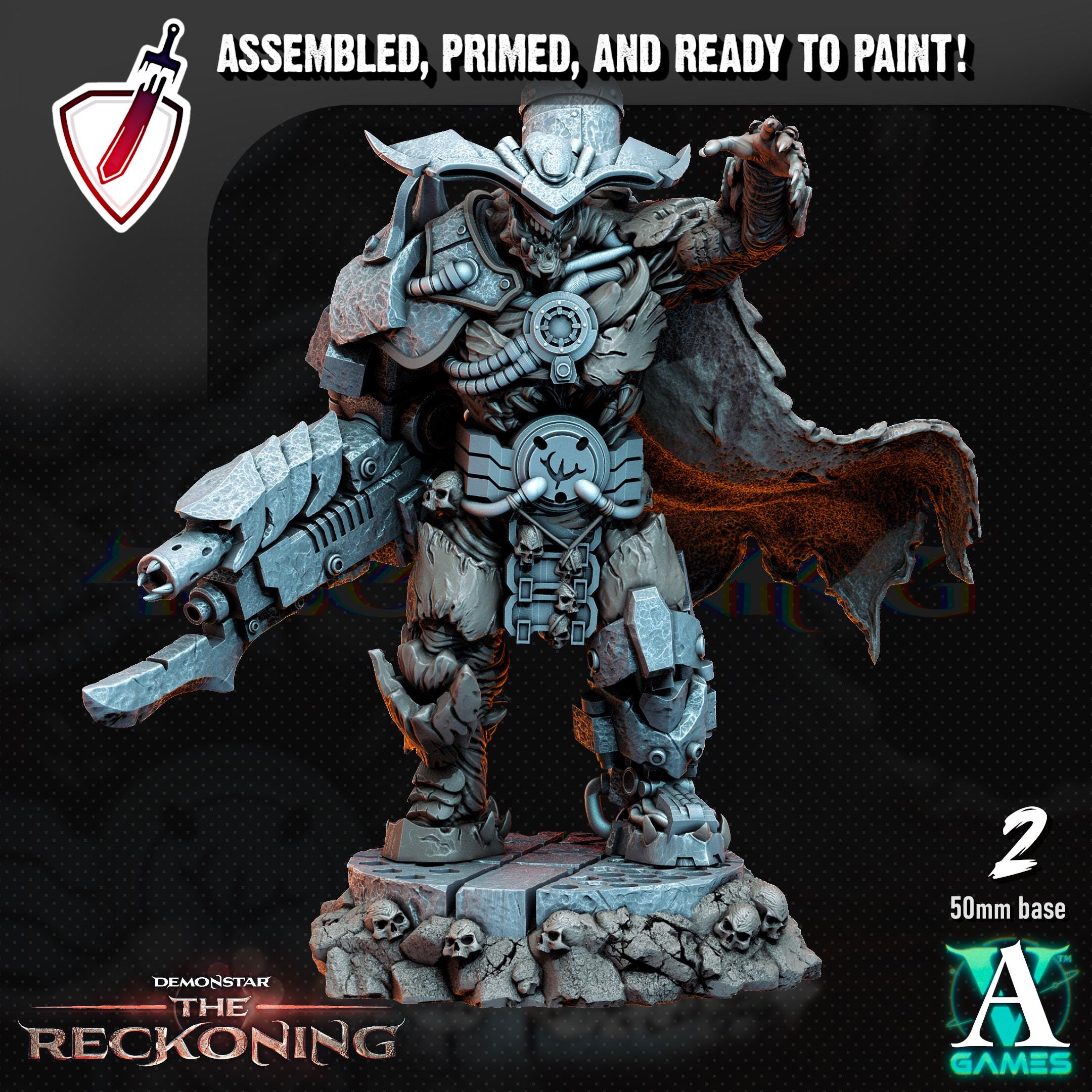 Armari Headhunters | Miniatures by Archvillain Games | Resin Mini for Tabletop Gaming, D&D, Wargaming, Painting | Assembled and Primed