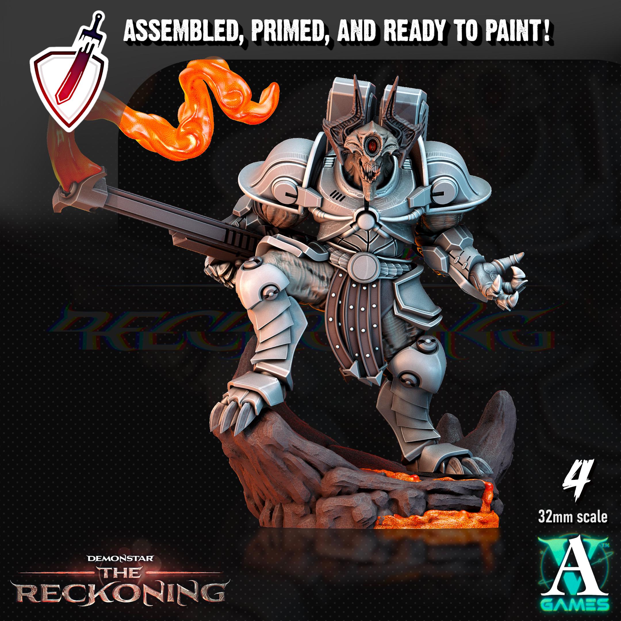 Armari Heavy Infantry | Miniatures by Archvillain Games | Resin Mini for Tabletop Gaming, D&D, Wargaming, Painting | Assembled and Primed