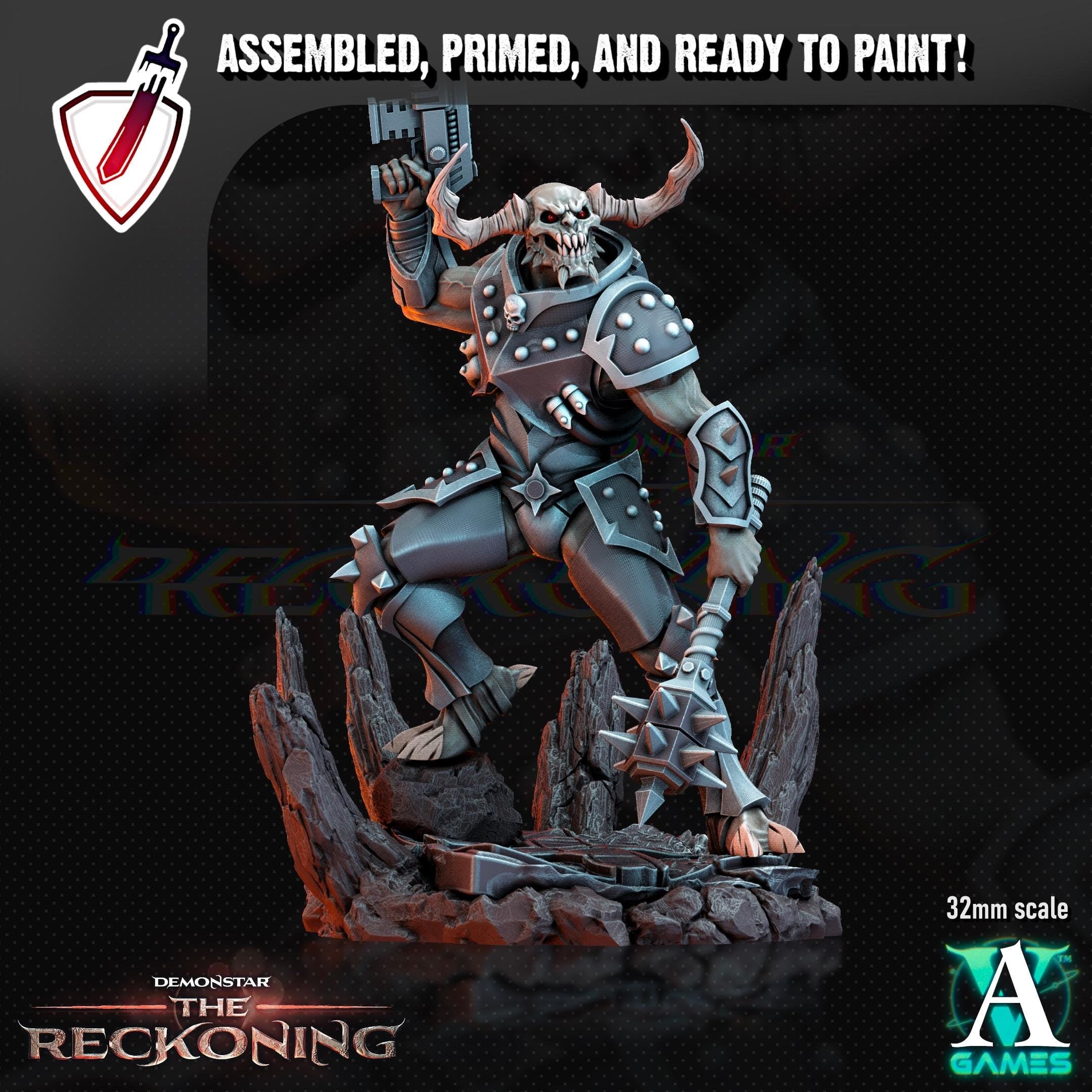 Armari Light Infantry | Miniatures by Archvillain Games | Resin Mini for Tabletop Gaming, D&D, Wargaming, Painting | Assembled and Primed