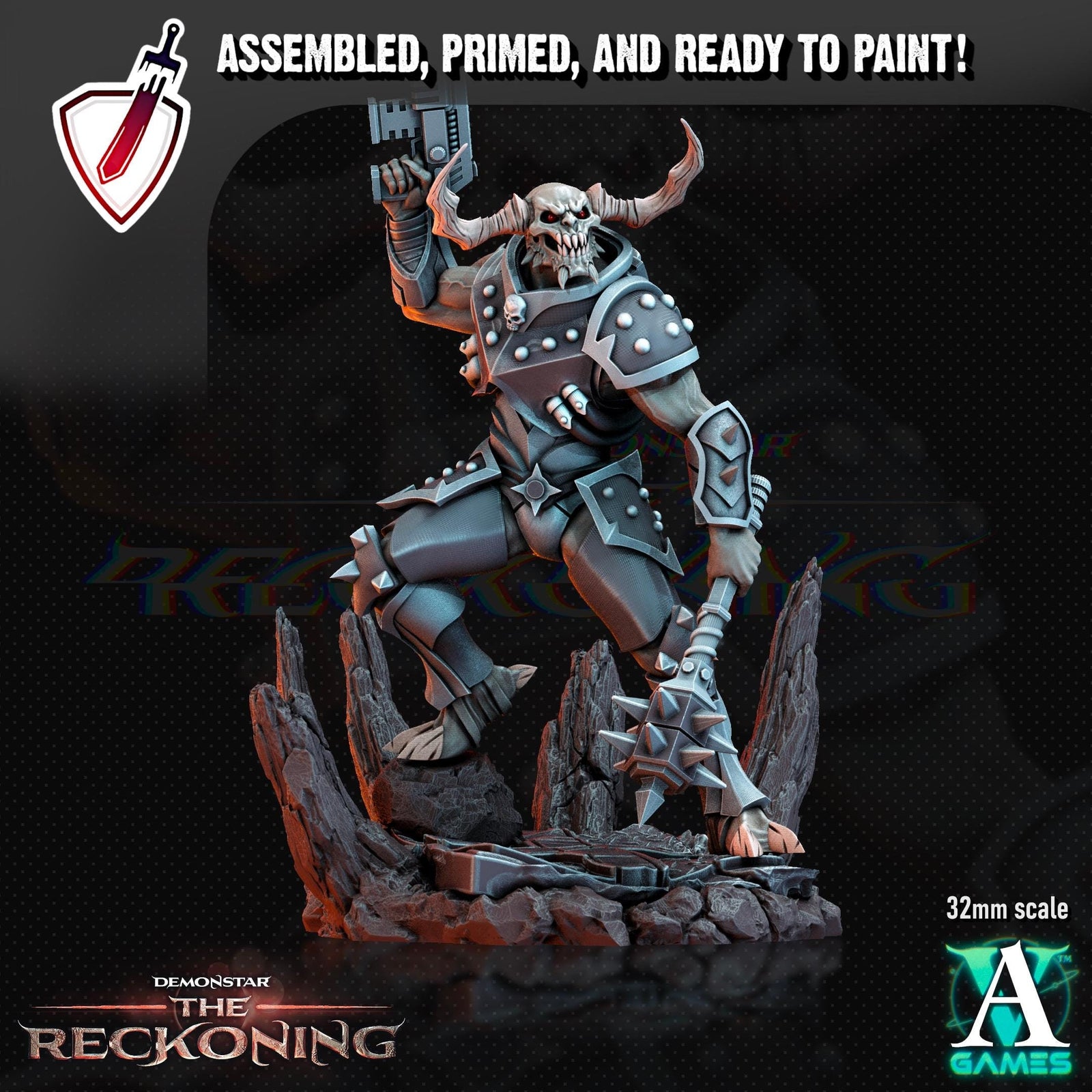 Armari Light Infantry | Miniatures by Archvillain Games | Resin Mini for Tabletop Gaming, D&D, Wargaming, Painting | Assembled and Primed