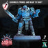 Arderite Heavy Infantry | Miniatures by Archvillain Games | Resin Mini for Tabletop Gaming, D&D, Wargaming, Painting | Assembled and Primed