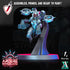Arderite Valkyries | Miniatures by Archvillain Games | Resin Mini for Tabletop Gaming, D&D, Wargaming, Painting | Assembled and Primed