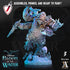 Shakarkha Juggernauts | Miniatures by Archvillain Games | Resin mini for tabletop gaming, D&D, Pathfinder, painting | Assembled and Primed