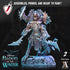 Shakarkha Tidebringers | Miniatures by Archvillain Games | Resin mini for tabletop gaming, D&D, Pathfinder, painting | Assembled and Primed