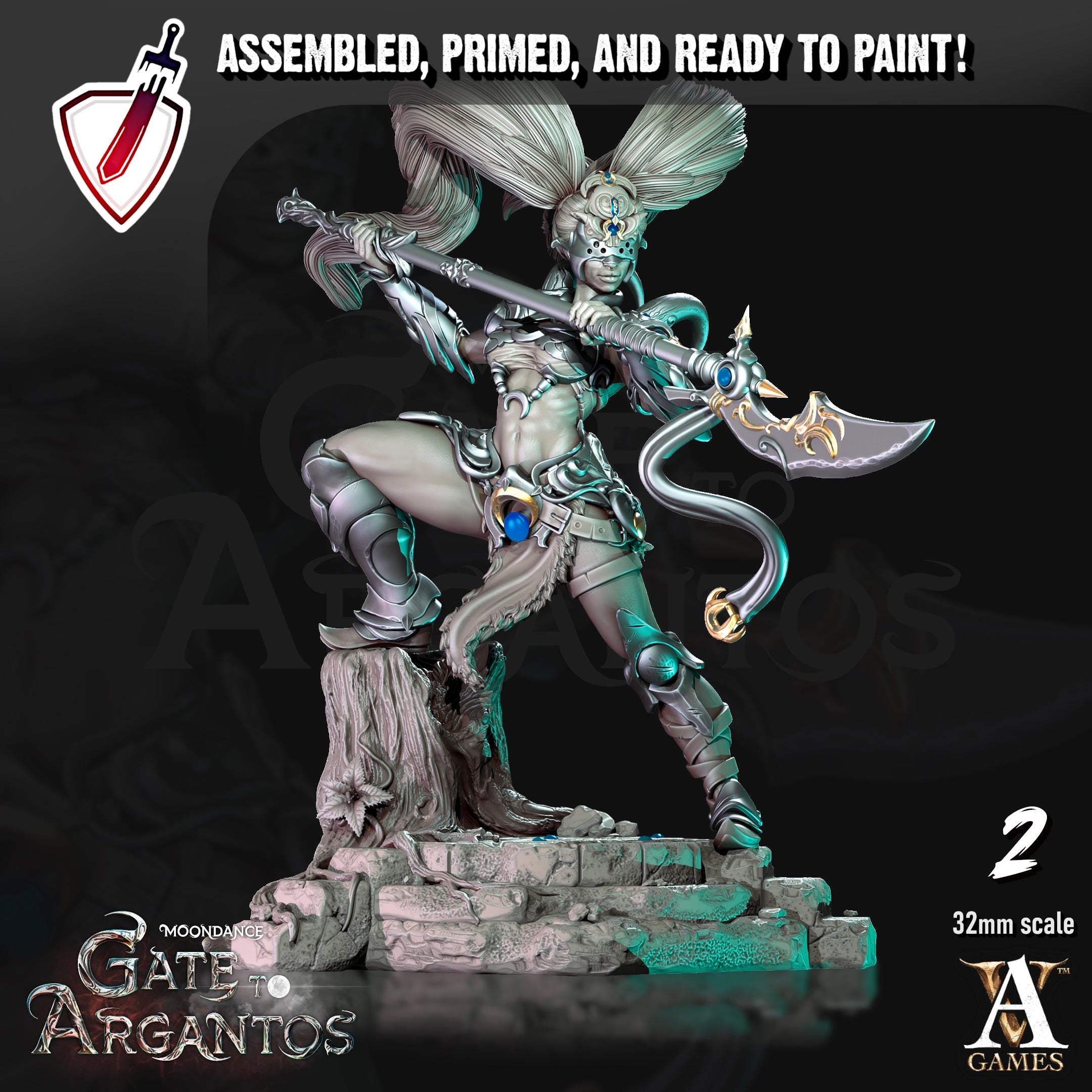Sisters of the Black Moon | Archvillain Games | Miniature | RESIN | Tabletop | RPG | Gaming | D&D | Pathfinder | Fully Assembled and Primed