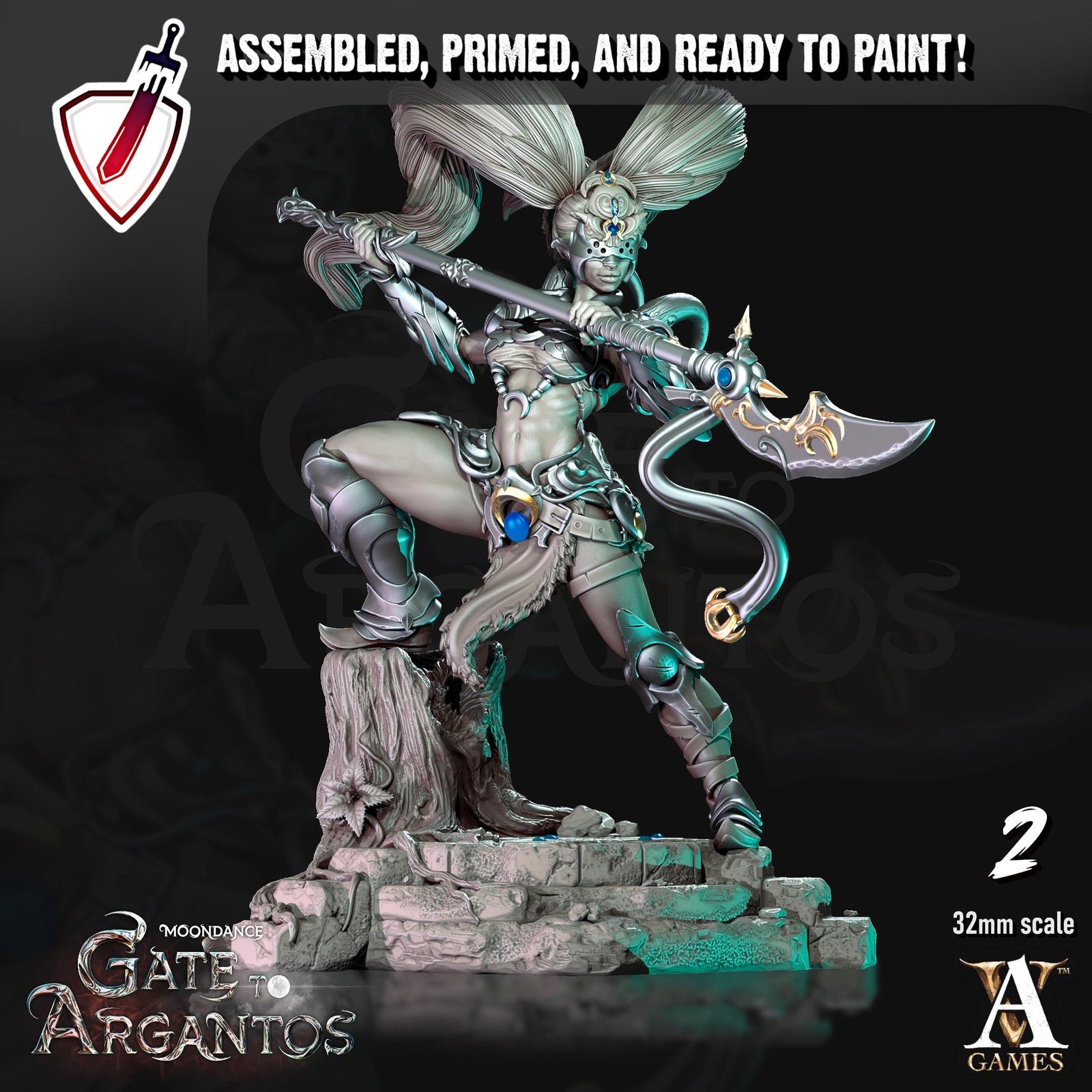 Sisters of the Black Moon | Archvillain Games | Miniature | RESIN | Tabletop | RPG | Gaming | D&D | Pathfinder | Fully Assembled and Primed