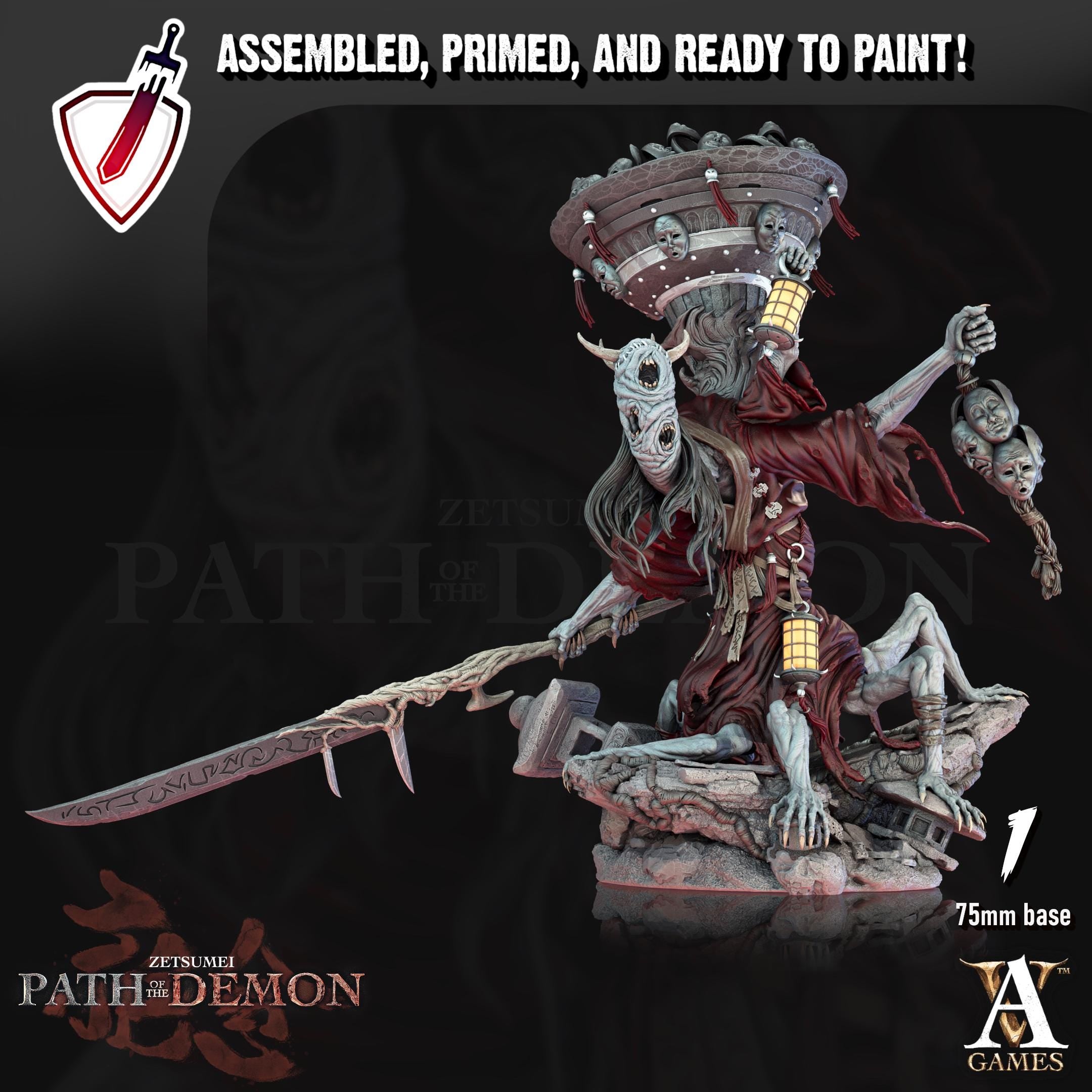Jinja Obake | (Massive) Miniatures by Archvillain Games | Resin mini for tabletop gaming, D&D, Pathfinder, painting | Assembled and Primed