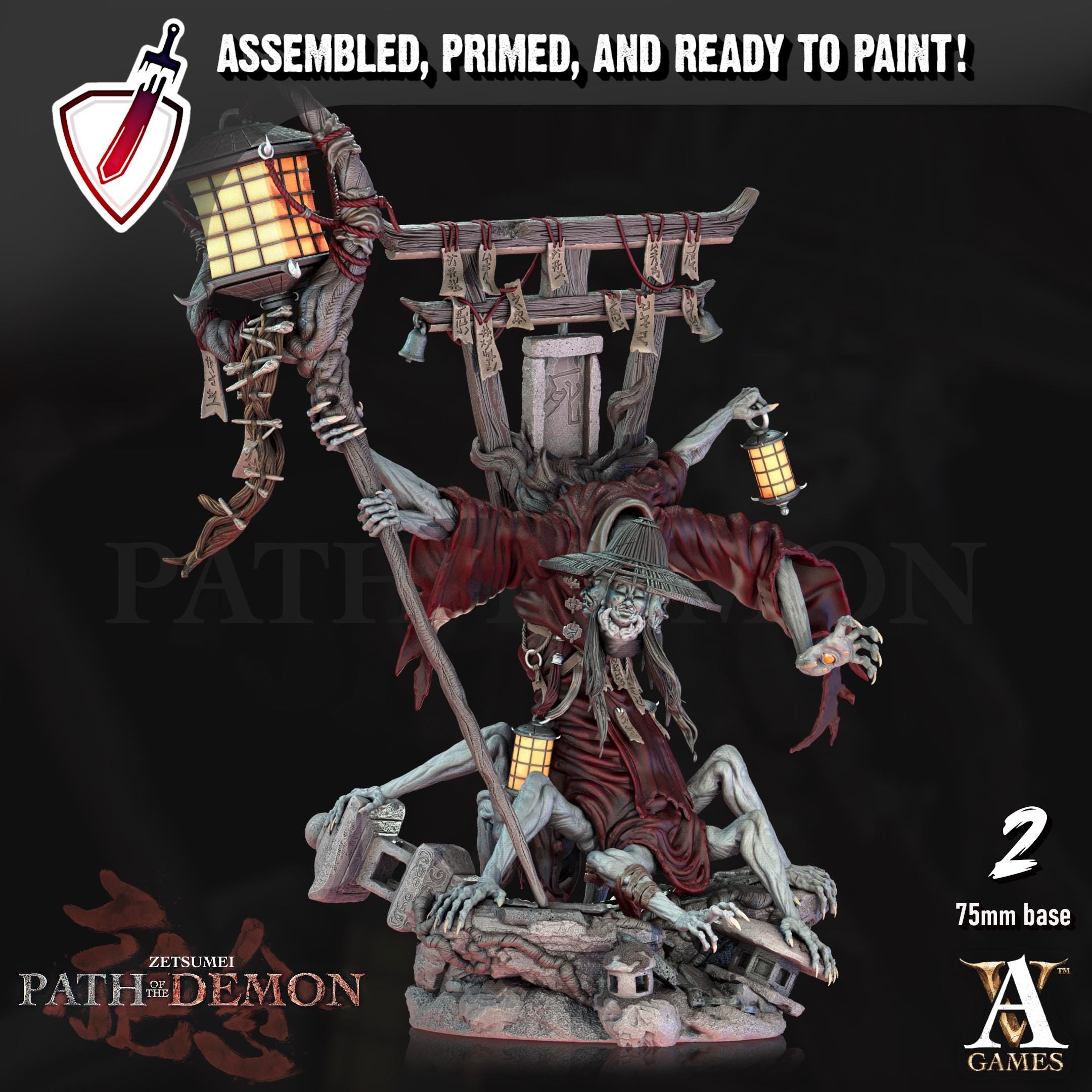 Jinja Obake | (Massive) Miniatures by Archvillain Games | Resin mini for tabletop gaming, D&D, Pathfinder, painting | Assembled and Primed