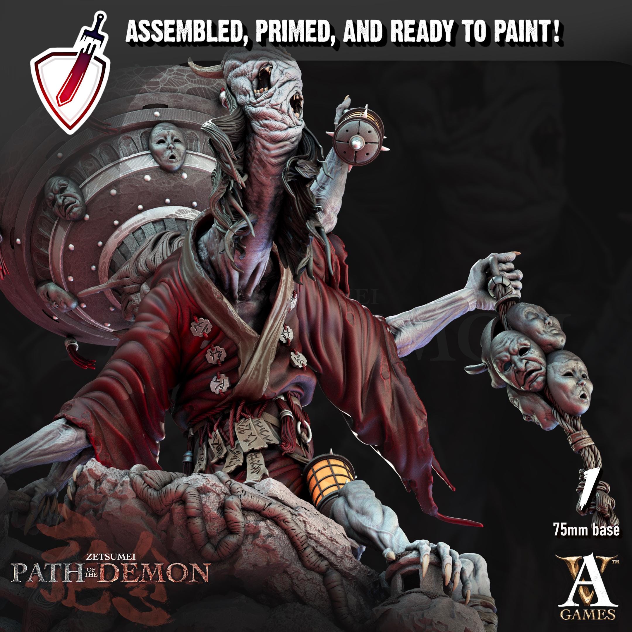 Jinja Obake | (Massive) Miniatures by Archvillain Games | Resin mini for tabletop gaming, D&D, Pathfinder, painting | Assembled and Primed