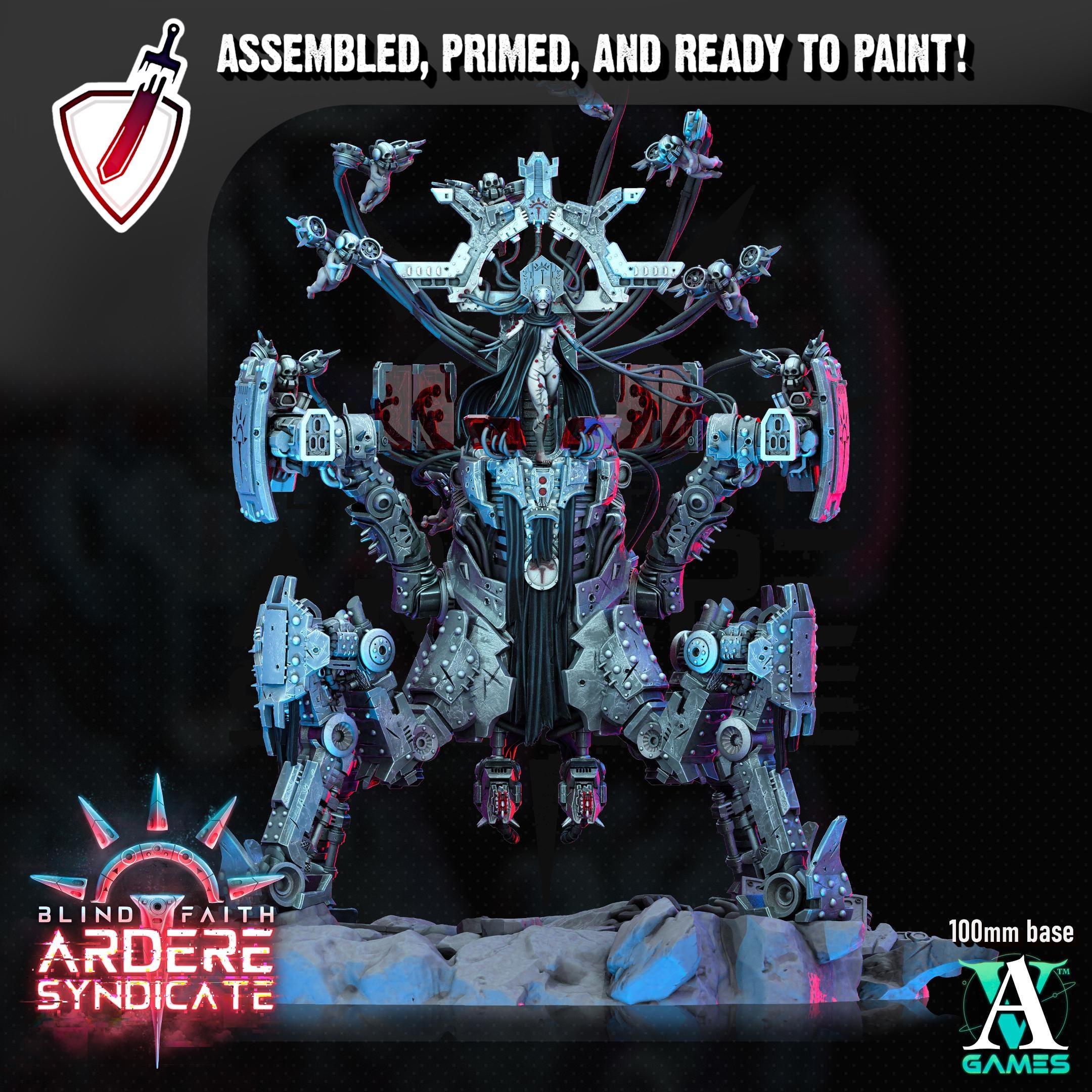 Matrise - Ardere Prophet | (Massive) Miniature by Archvillain Games | For Tabletop Gaming, D&D, Wargaming, Painting | Assembled and Primed