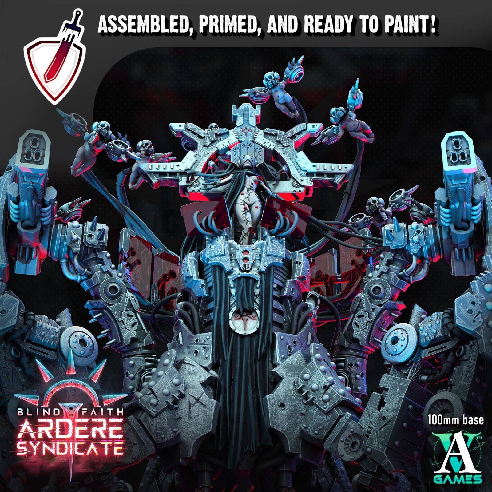 Matrise - Ardere Prophet | (Massive) Miniature by Archvillain Games | For Tabletop Gaming, D&D, Wargaming, Painting | Assembled and Primed