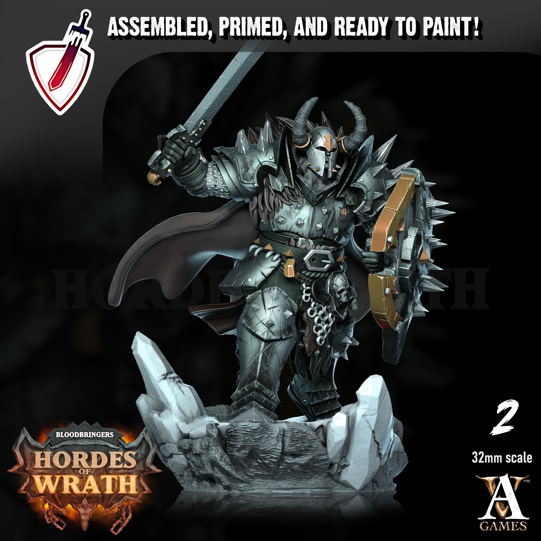 Gorkal Wrathenites | Miniatures by Archvillain Games | Resin Mini for Tabletop Gaming, D&D, Pathfinder, and Painting | Assembled and Primed