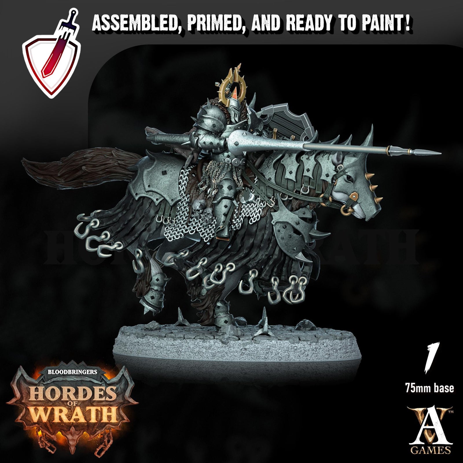Heralds of Wrath | Miniatures by Archvillain Games | Resin mini for tabletop gaming, D&D, Pathfinder, painting | Assembled and Primed