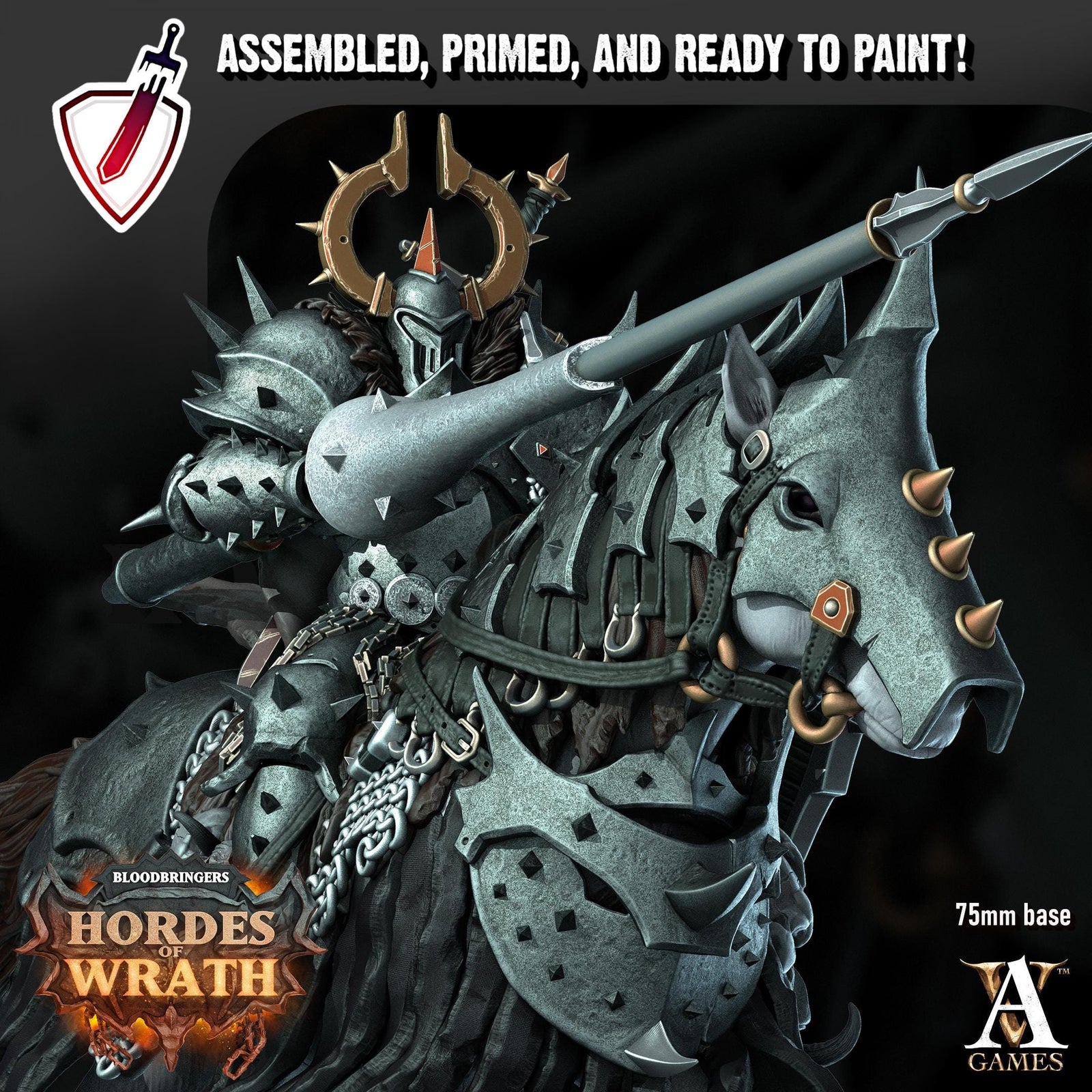 Heralds of Wrath | Miniatures by Archvillain Games | Resin mini for tabletop gaming, D&D, Pathfinder, painting | Assembled and Primed