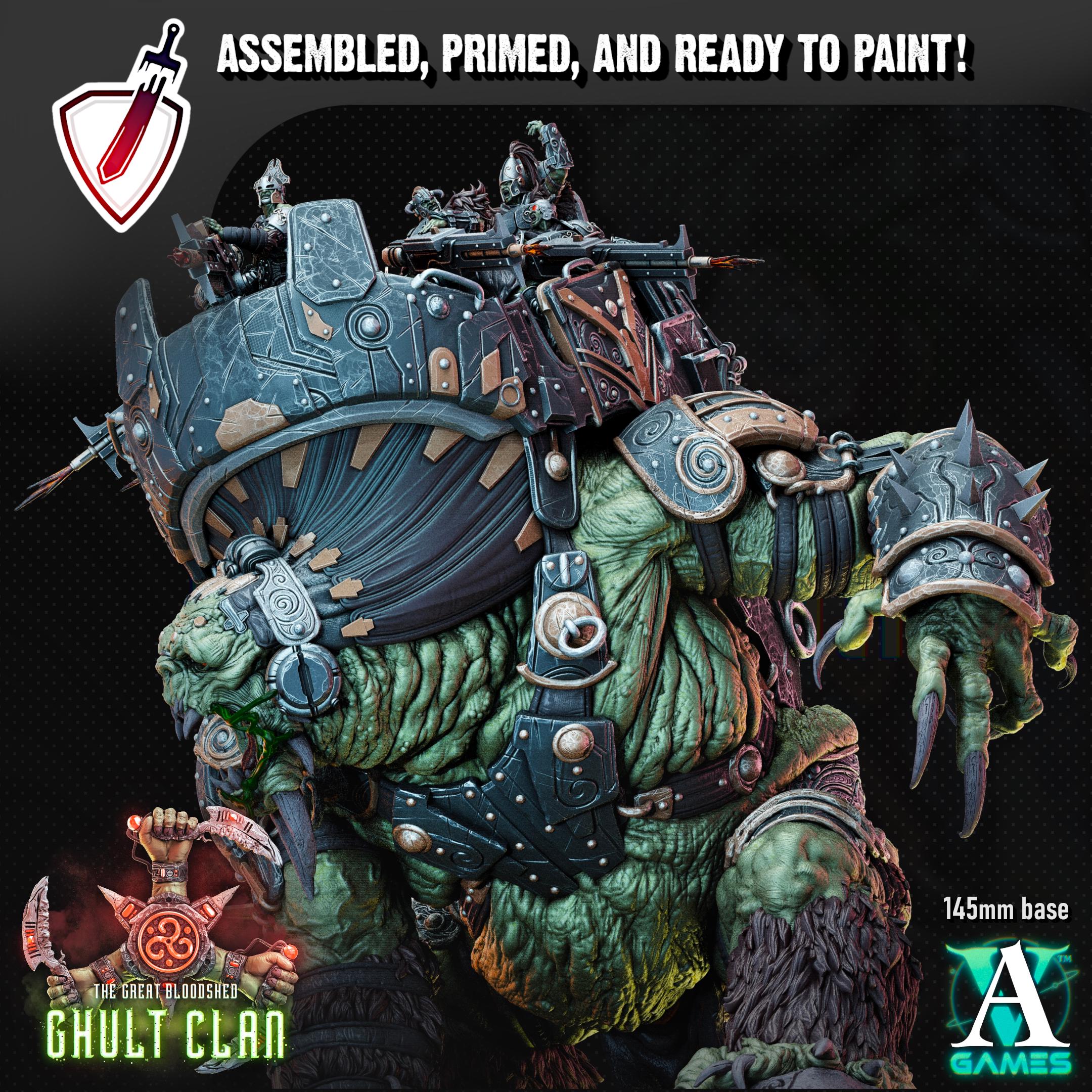 Bodoluk of Ghult Clan | (Massive) Miniature by Archvillain Games | Mini for Tabletop Gaming, D&D, Wargaming, Painting | Assembled and Primed