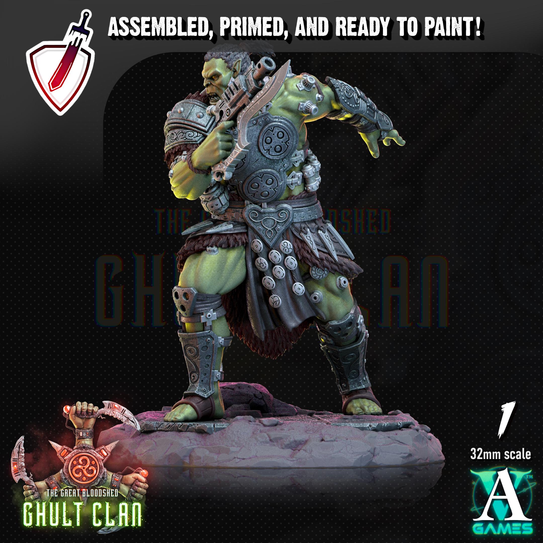 Ghult Berserkers | Miniatures by Archvillain Games | Resin Mini for Tabletop Gaming, D&D, Wargaming, Painting | Assembled and Primed