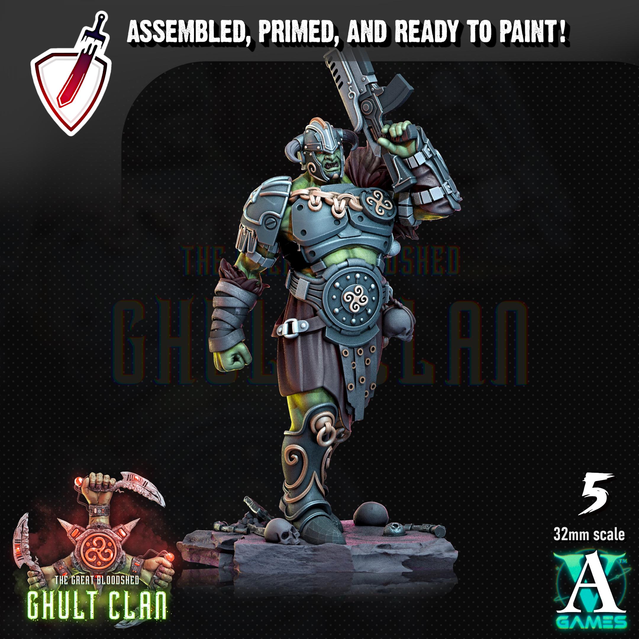 Ghult Kern | Miniatures by Archvillain Games | Resin Mini for Tabletop Gaming, D&D, Wargaming, Painting | Assembled and Primed