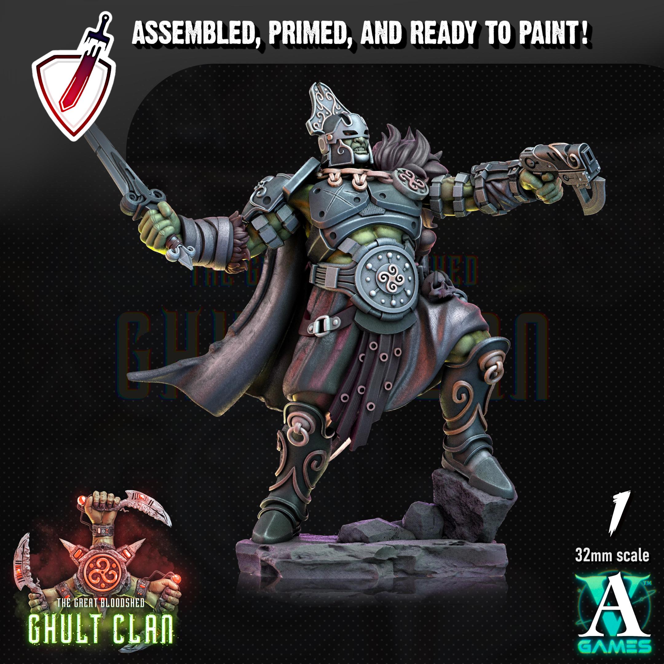 Ghult Kern | Miniatures by Archvillain Games | Resin Mini for Tabletop Gaming, D&D, Wargaming, Painting | Assembled and Primed