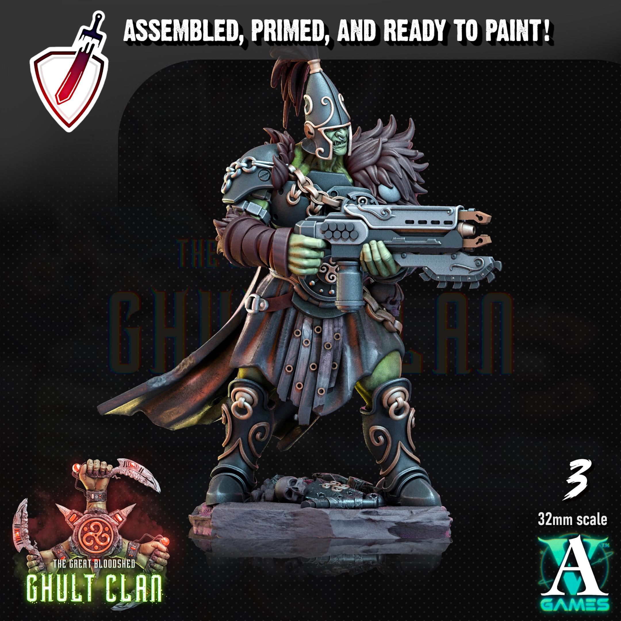 Ghult Kern | Miniatures by Archvillain Games | Resin Mini for Tabletop Gaming, D&D, Wargaming, Painting | Assembled and Primed