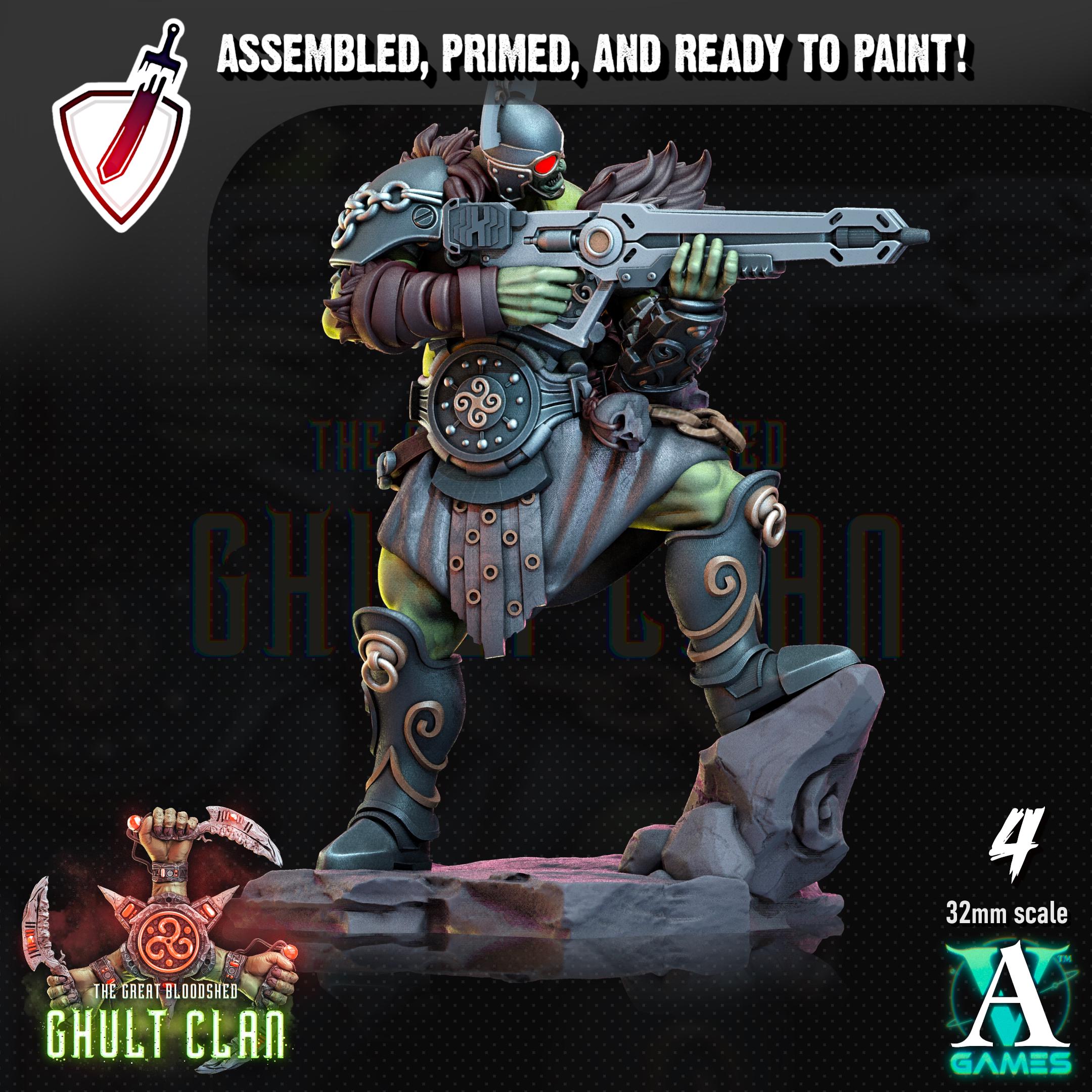 Ghult Kern | Miniatures by Archvillain Games | Resin Mini for Tabletop Gaming, D&D, Wargaming, Painting | Assembled and Primed