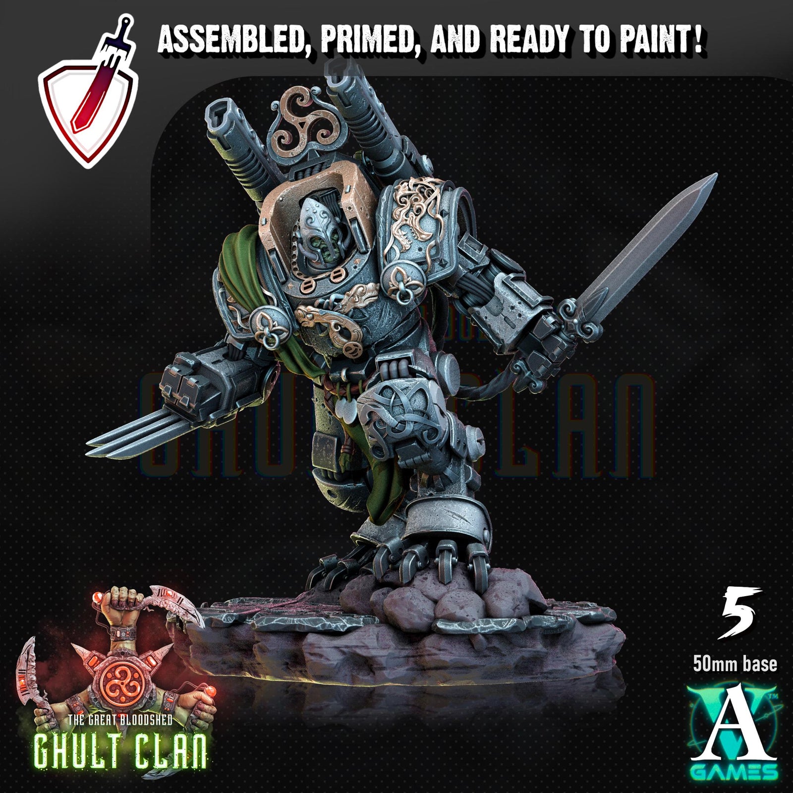 Ghult Sluagh | Miniatures by Archvillain Games | Resin Mini for Tabletop Gaming, D&D, Wargaming, Painting | Assembled and Primed