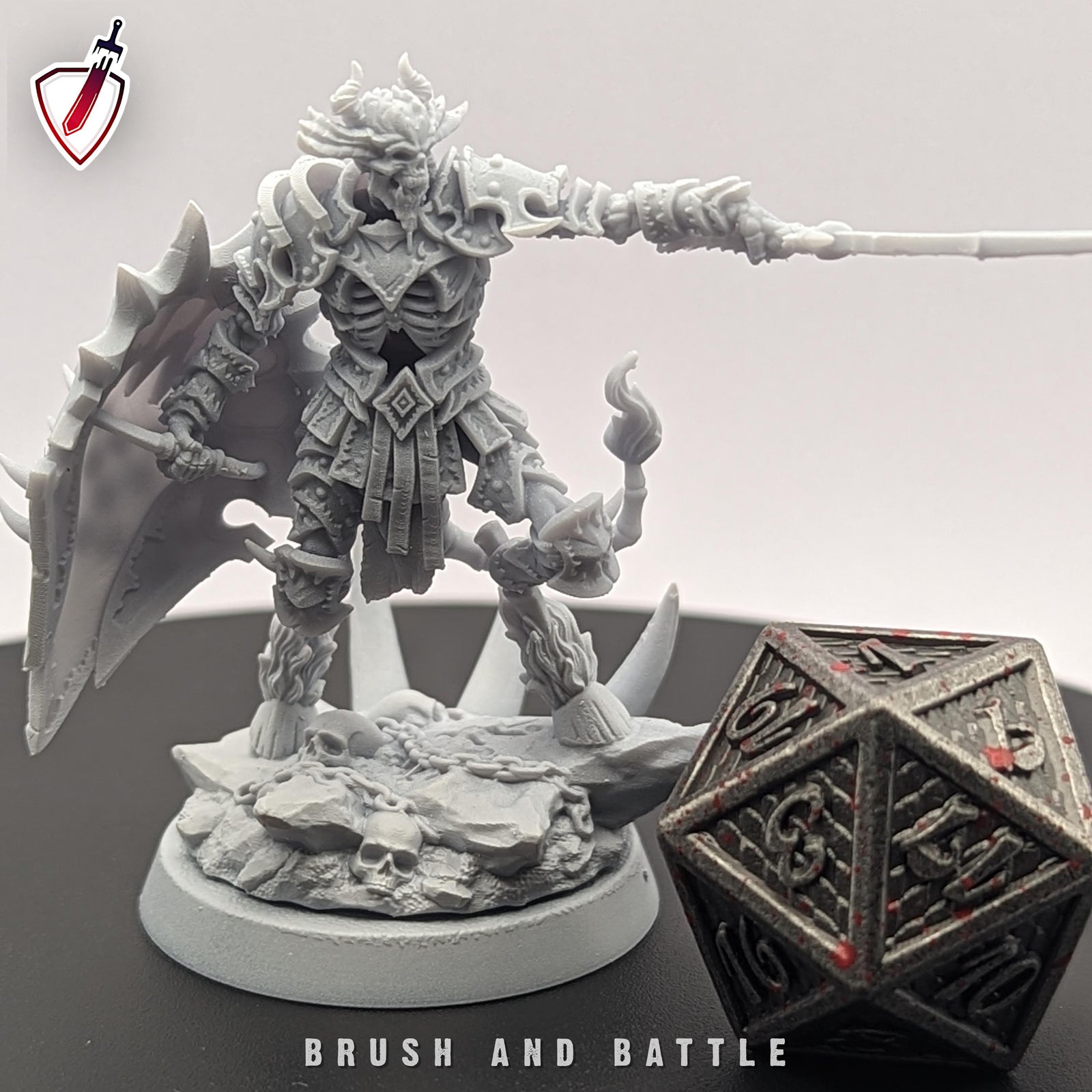 Demonskulls | Miniatures by Archvillain Games | Resin mini for tabletop gaming, D&D, Pathfinder, and painting | Assembled and Primed