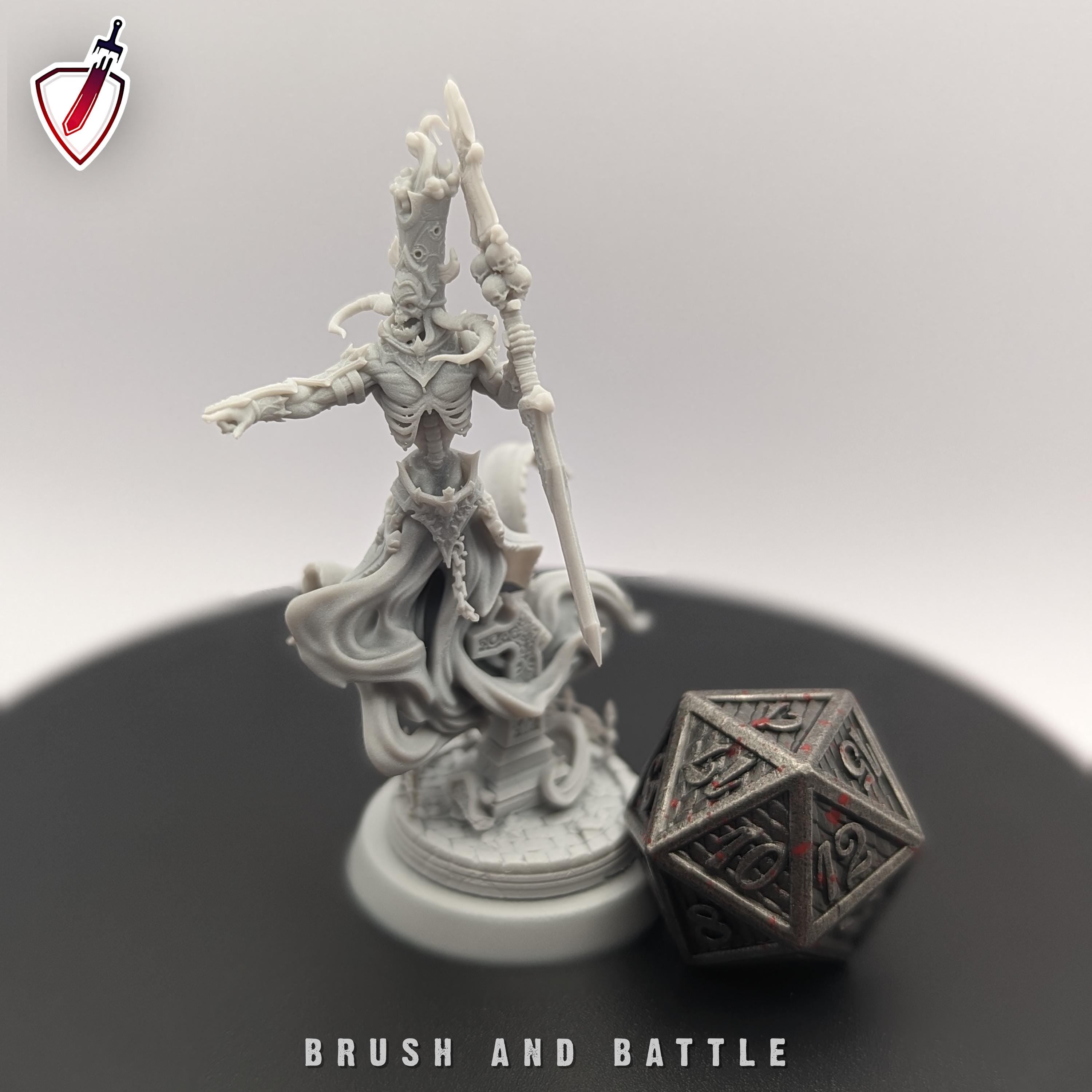 Demonwraiths | Miniatures by Archvillain Games | Resin mini for tabletop gaming, D&D, Pathfinder, and painting | Assembled and Primed