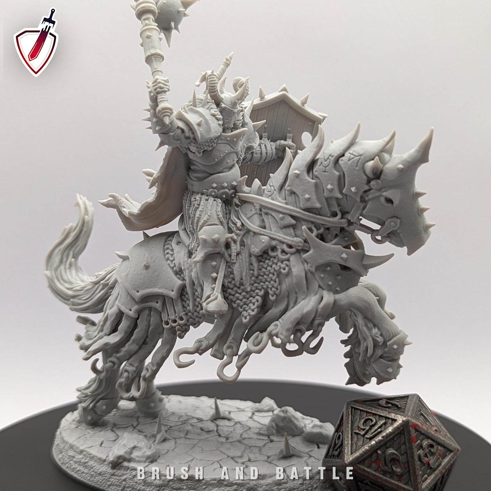 Heralds of Wrath | Miniatures by Archvillain Games | Resin mini for tabletop gaming, D&D, Pathfinder, painting | Assembled and Primed
