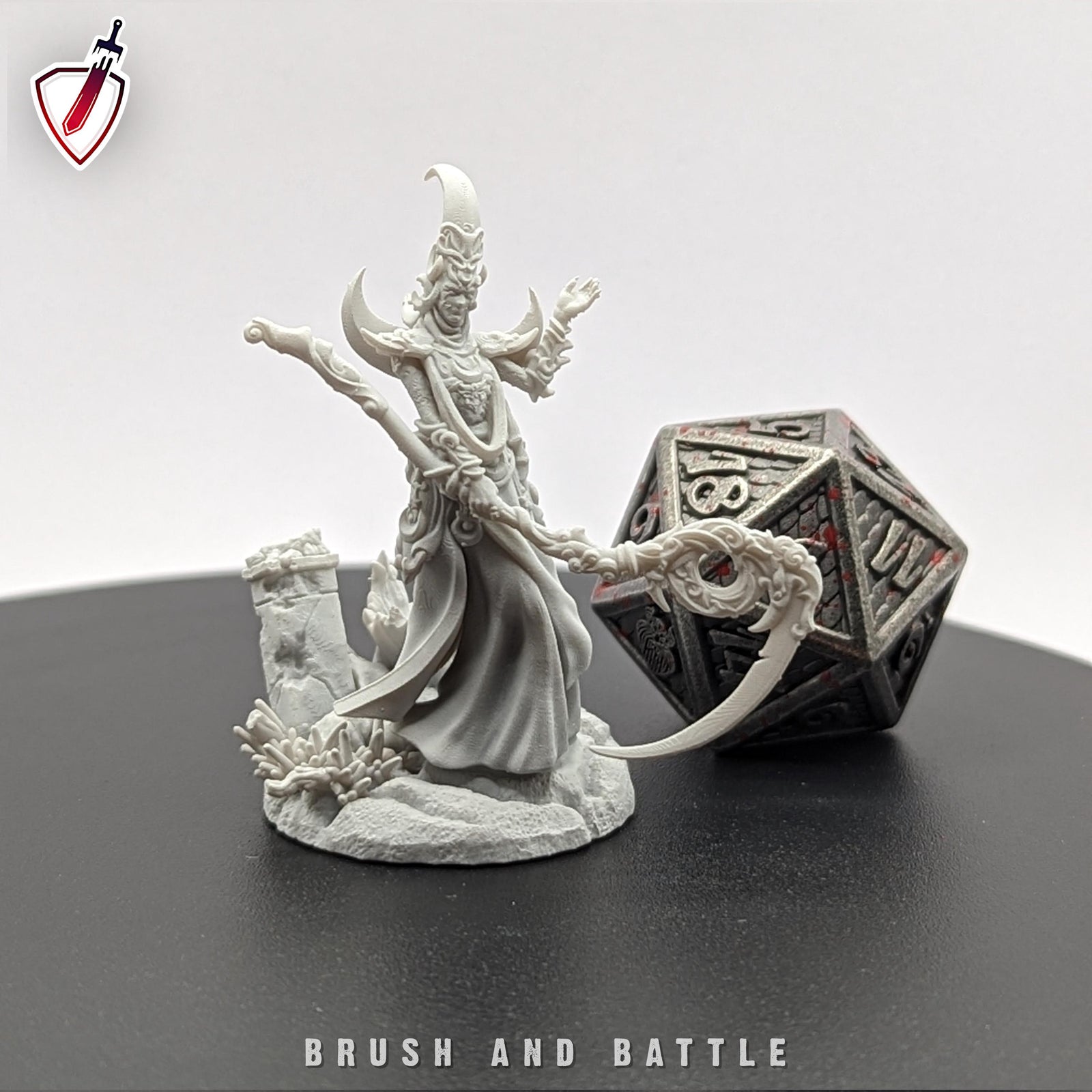 Mages of the Crescent | Archvillain Games | Miniature | RESIN | Tabletop | RPG | Gaming | D&D | Pathfinder | Fully Assembled and Primed