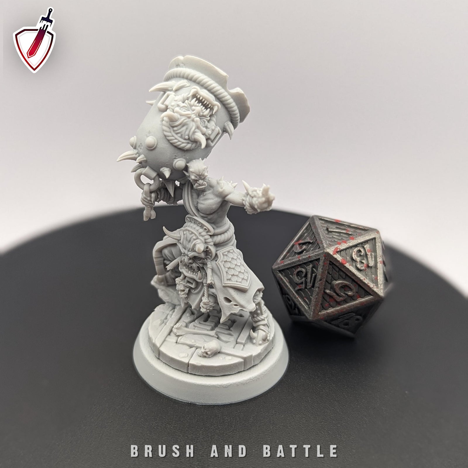 Sohei Ire | Miniatures by Archvillain Games | Resin mini for tabletop gaming, D&D, Pathfinder, and painting | Assembled and Primed