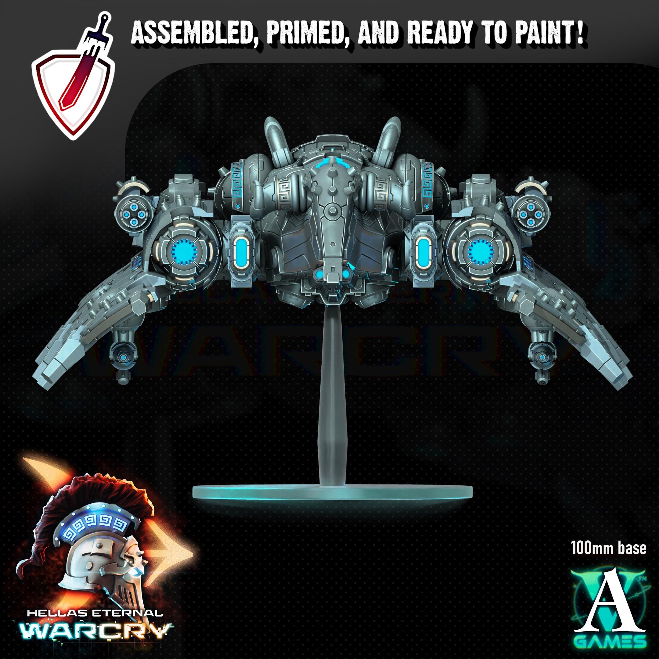 Apovasis | (Massive) Miniature by Archvillain Games | Resin Mini for Tabletop Gaming, D&D, Wargaming, Painting | Assembled and Primed