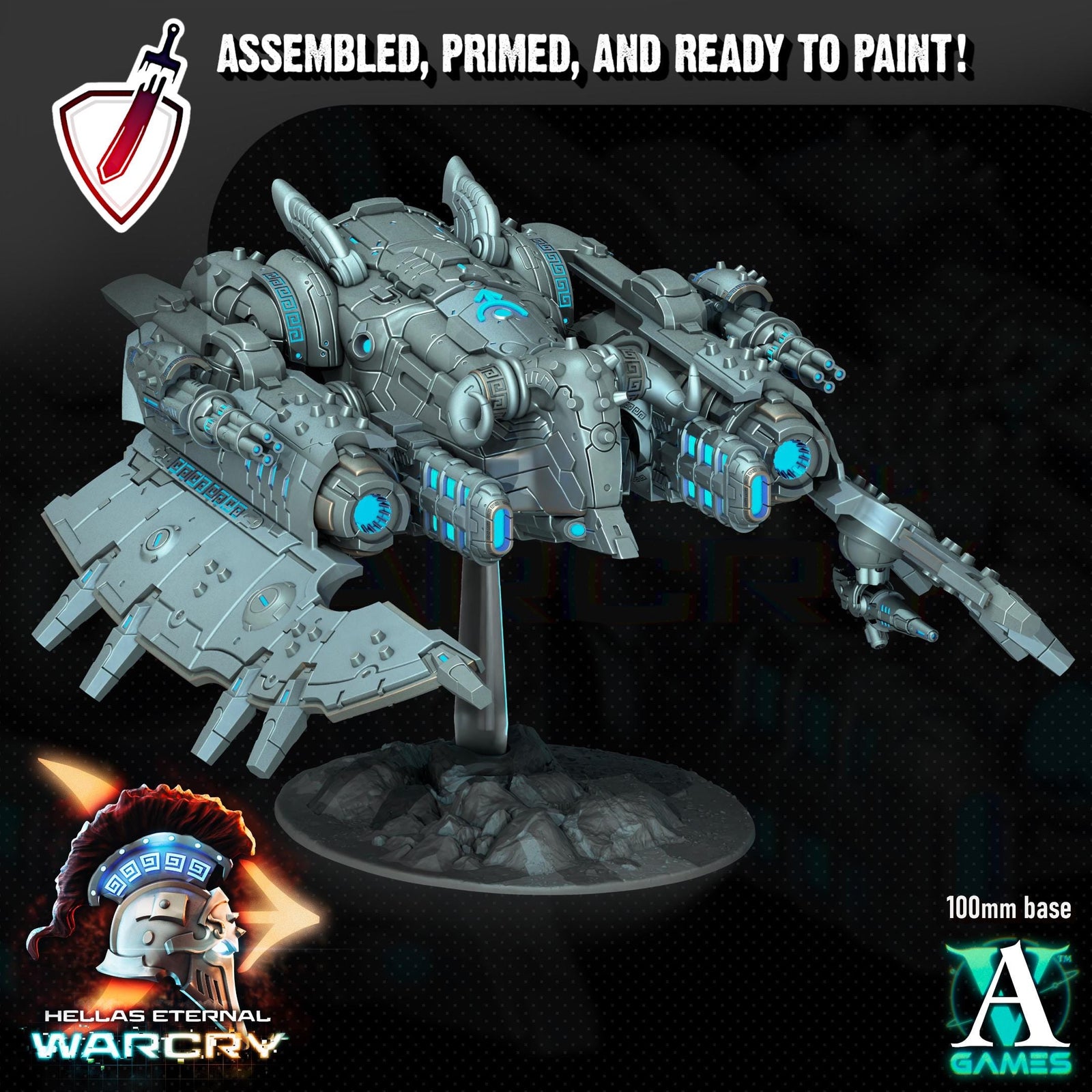 Apovasis | (Massive) Miniature by Archvillain Games | Resin Mini for Tabletop Gaming, D&D, Wargaming, Painting | Assembled and Primed