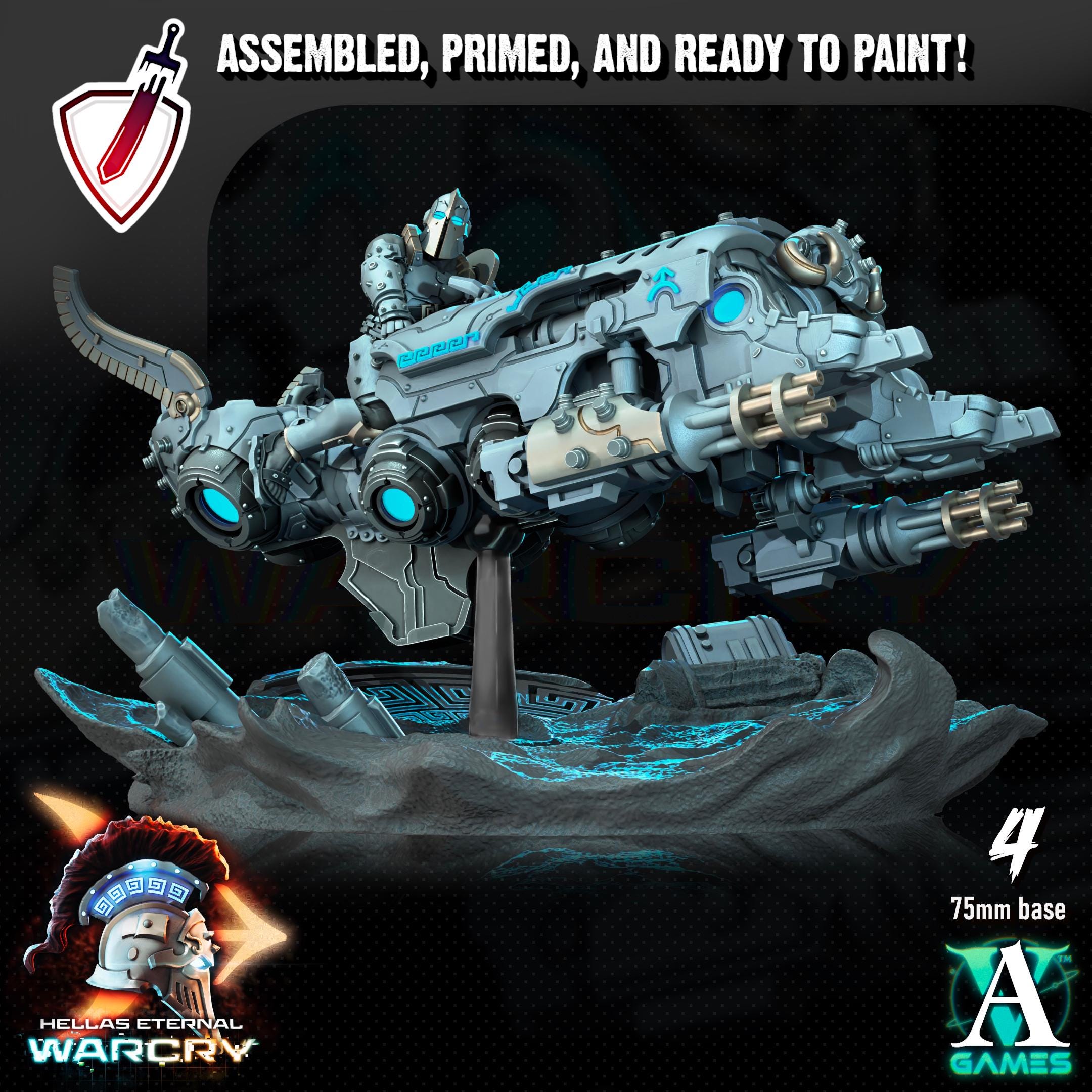 Elefsis | Miniatures by Archvillain Games | Resin Mini for Tabletop Gaming, D&D, Wargaming, Painting | Assembled and Primed