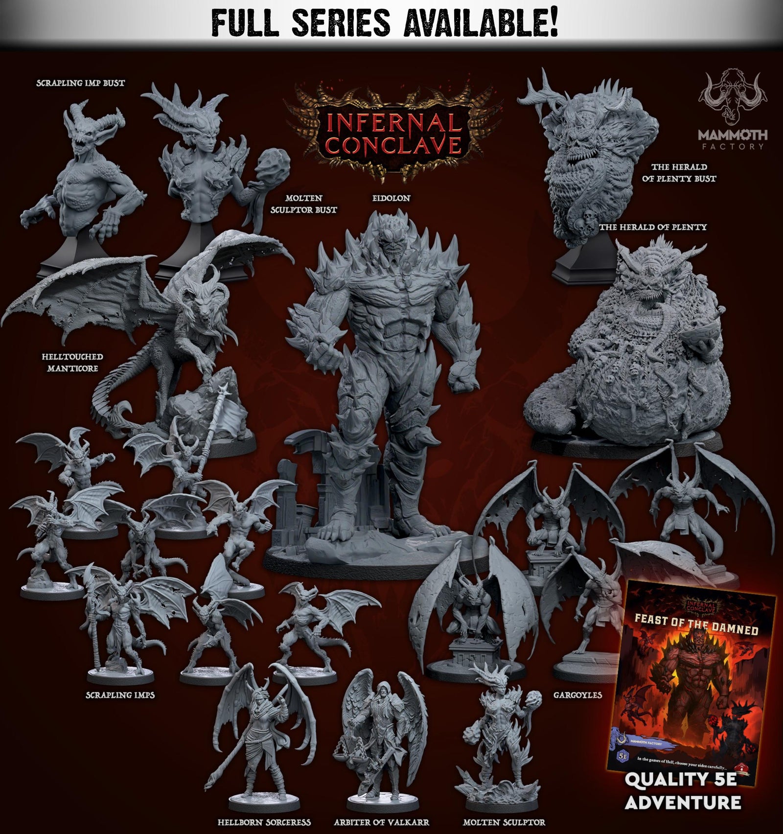 Arbiter of Valkarr | Miniature by Mammoth Factory | Resin Mini For Tabletop Gaming, D&D, Pathfinder, and Painting | Assembled and Primed