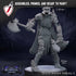 Death Bound Thrall (5-8) | Miniatures by Mammoth Factory | Resin Mini For Tabletop Gaming, D&D, Pathfinder, Painting | Assembled and Primed