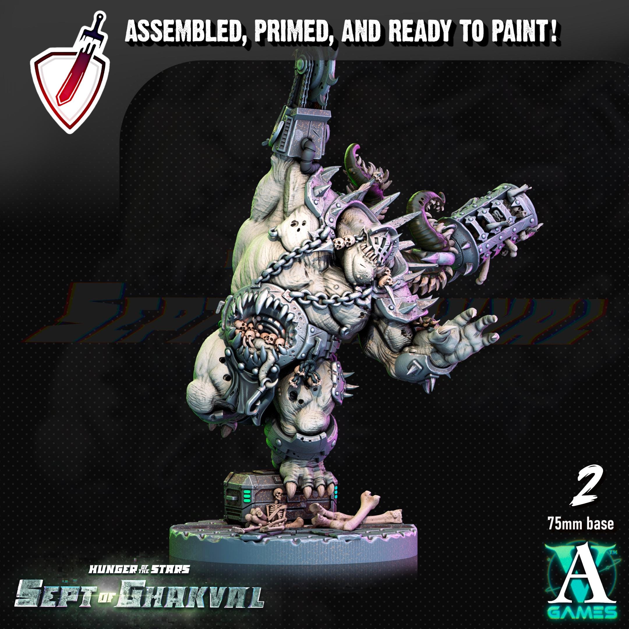 Ghakval Jailers | (Large) Miniatures by Archvillain Games | Resin Mini for Tabletop Gaming, D&D, Wargaming, Painting | Assembled and Primed