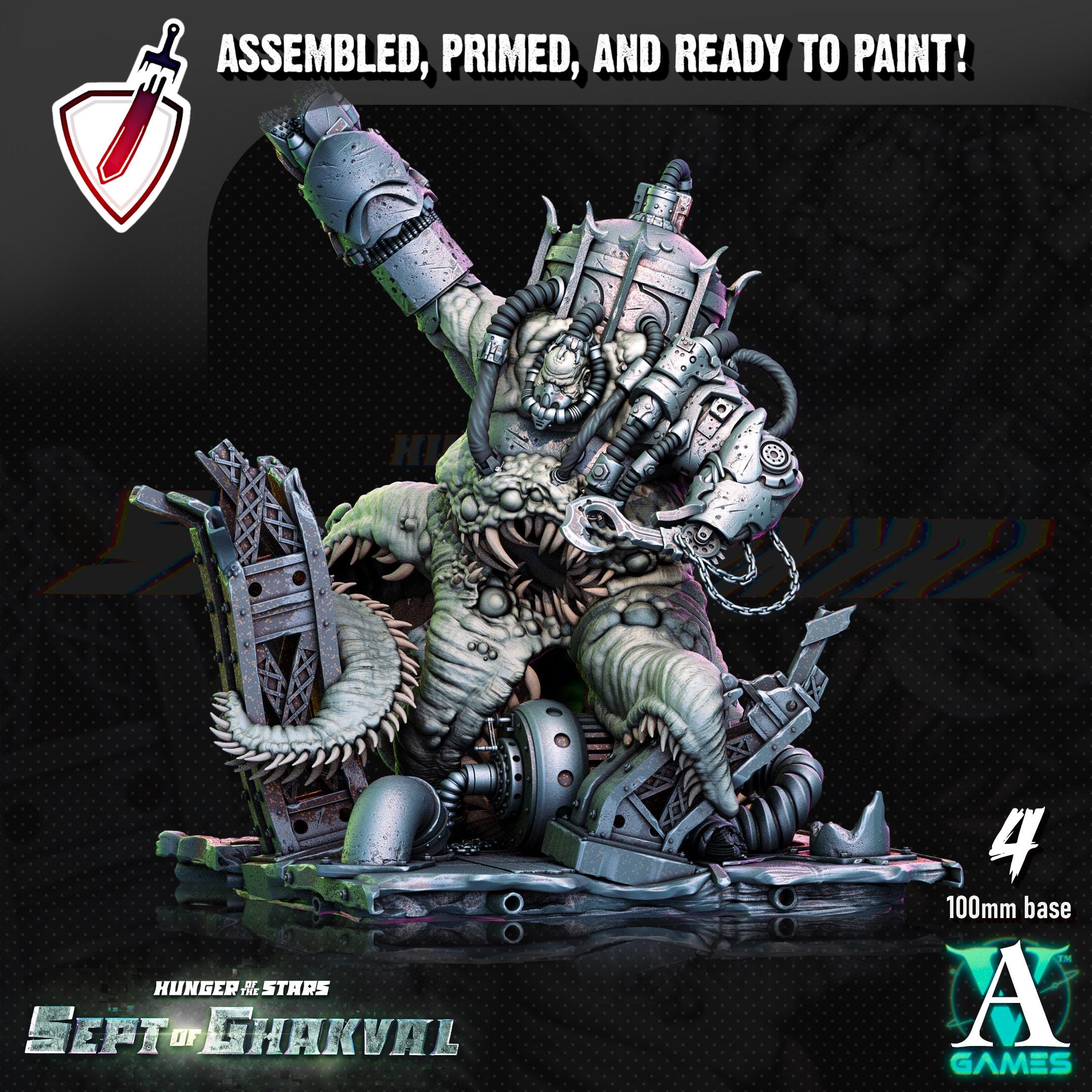 Ghakval Evermaws | (Large) Miniatures by Archvillain Games | Resin Mini for Tabletop Wargames, RPGs, and Painting | Assembled and Primed