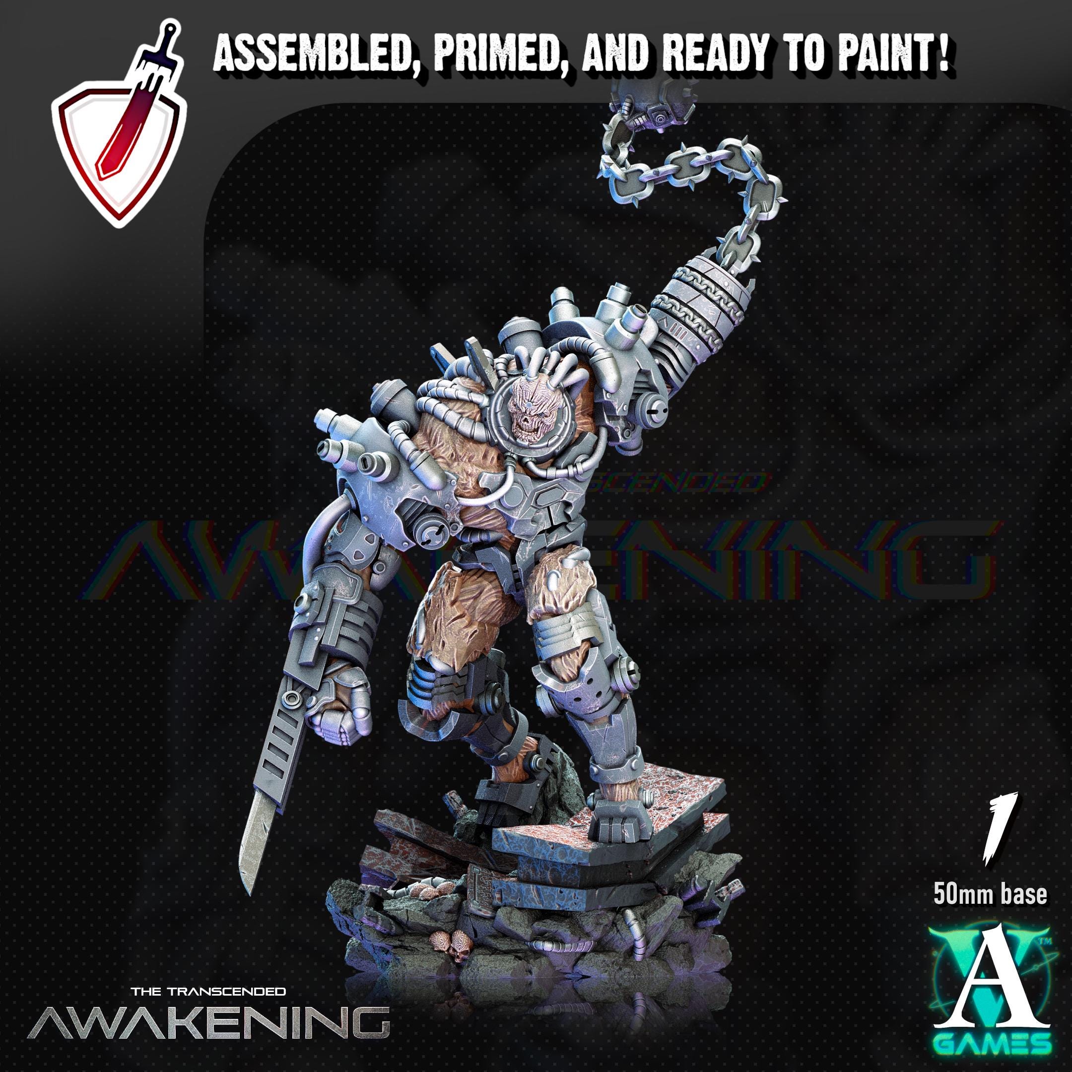 Transcended Fleshgrafts | Miniatures by Archvillain Games | Resin Mini for Tabletop Gaming, D&D, Wargaming, Painting | Assembled and Primed