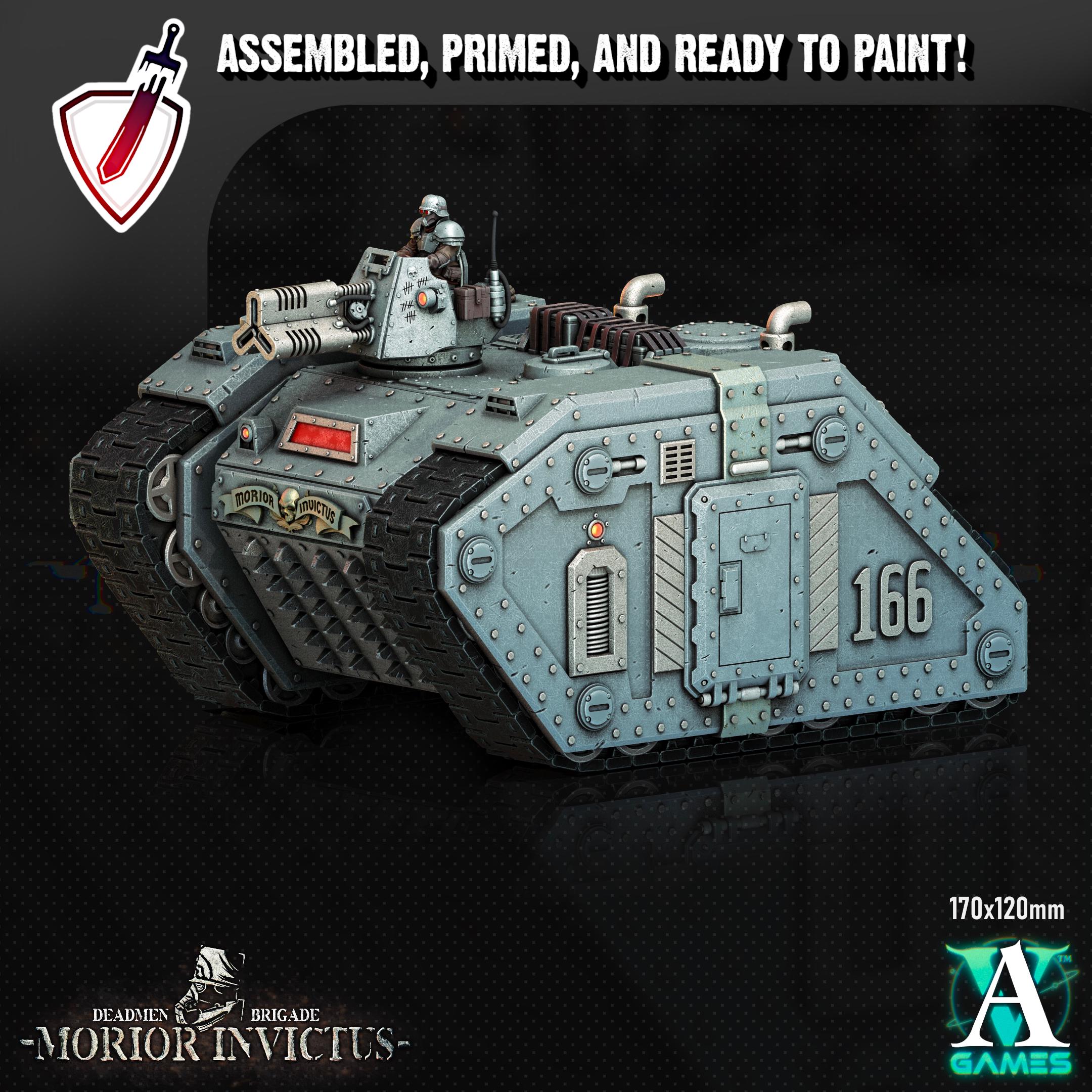 Morior M1 Badger | (Massive) Miniature by Archvillain Games | Resin Mini for Tabletop Gaming, D&D, Wargaming, Painting | Assembled + Primed