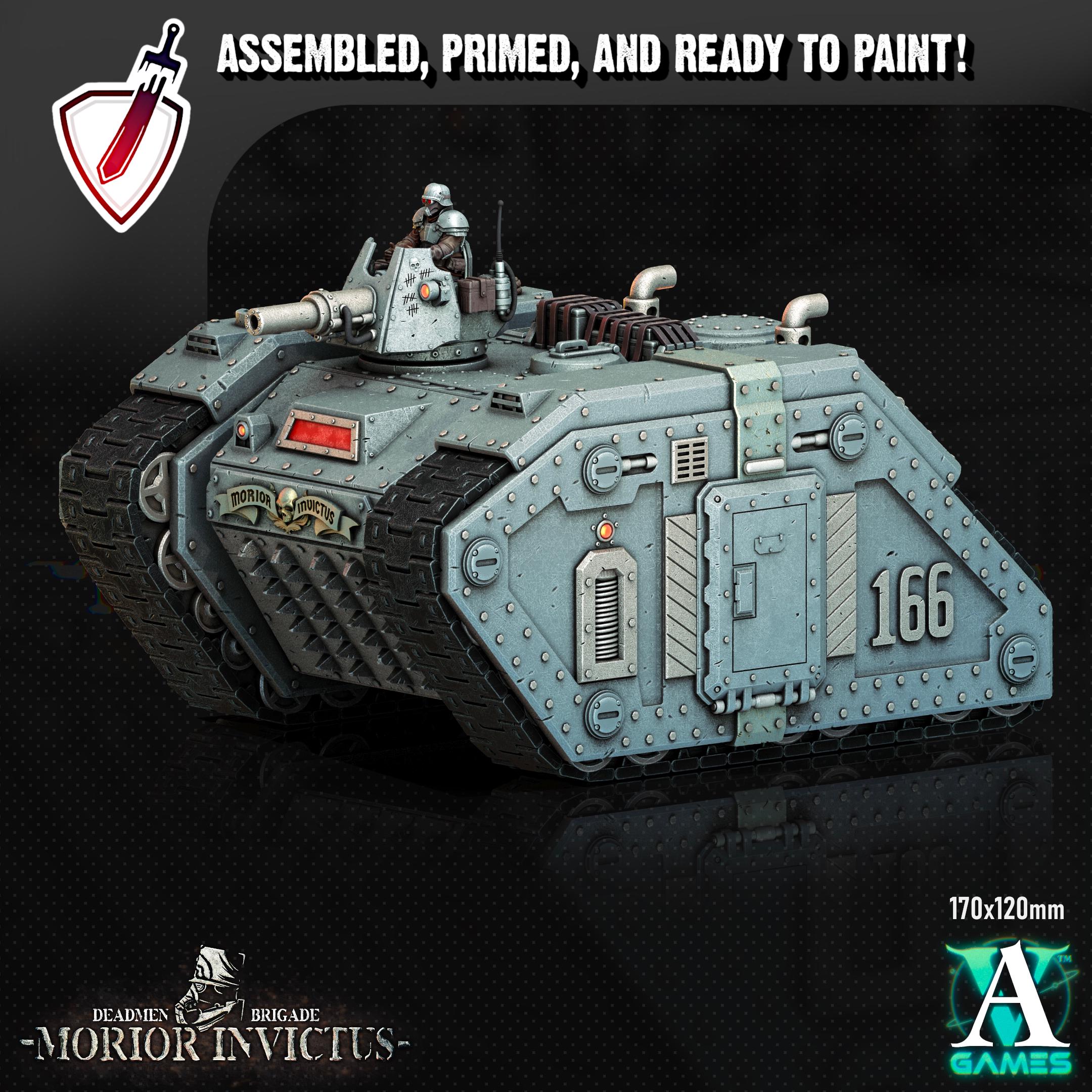 Morior M1 Badger | (Massive) Miniature by Archvillain Games | Resin Mini for Tabletop Gaming, D&D, Wargaming, Painting | Assembled + Primed