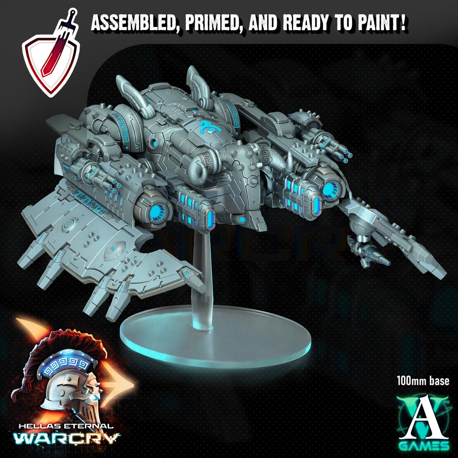 Apovasis | (Massive) Miniature by Archvillain Games | Resin Mini for Tabletop Gaming, D&D, Wargaming, Painting | Assembled and Primed