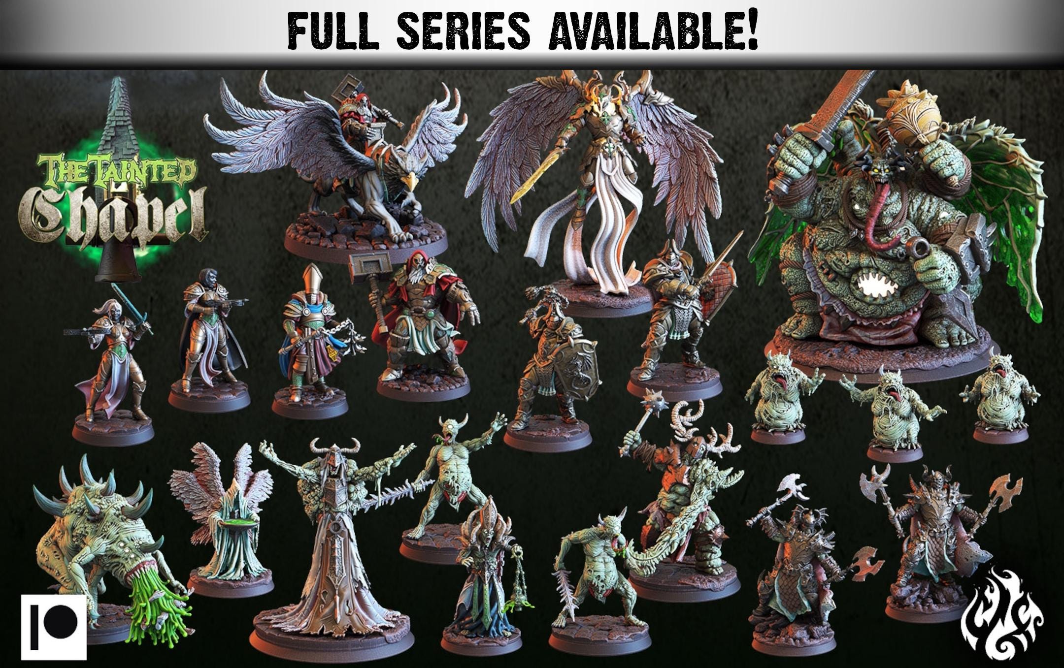 Plague Demons | Miniatures by Crippled God Foundry | Resin Mini For Tabletop Gaming, D&D, Pathfinder, and Painting | Assembled and Primed