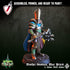 Brother Grobian, War Priest | Miniature by Crippled God Foundry | For Tabletop Gaming, D&D, Pathfinder, and Painting | Assembled and Primed