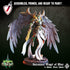 Vulcanus, Angel of War | Miniature by Crippled God Foundry | For Tabletop Gaming, D&D, Pathfinder, Painting | Assembled and Primed