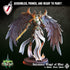 Vulcanus, Angel of War | Miniature by Crippled God Foundry | For Tabletop Gaming, D&D, Pathfinder, Painting | Assembled and Primed