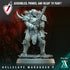 Hellscape Marauders (6-11) | Miniatures by Archvillain Games | Resin Mini for Tabletop Gaming, D&D, Wargaming, Painting | Assembled + Primed