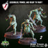 Plague Demons | Miniatures by Crippled God Foundry | Resin Mini For Tabletop Gaming, D&D, Pathfinder, and Painting | Assembled and Primed