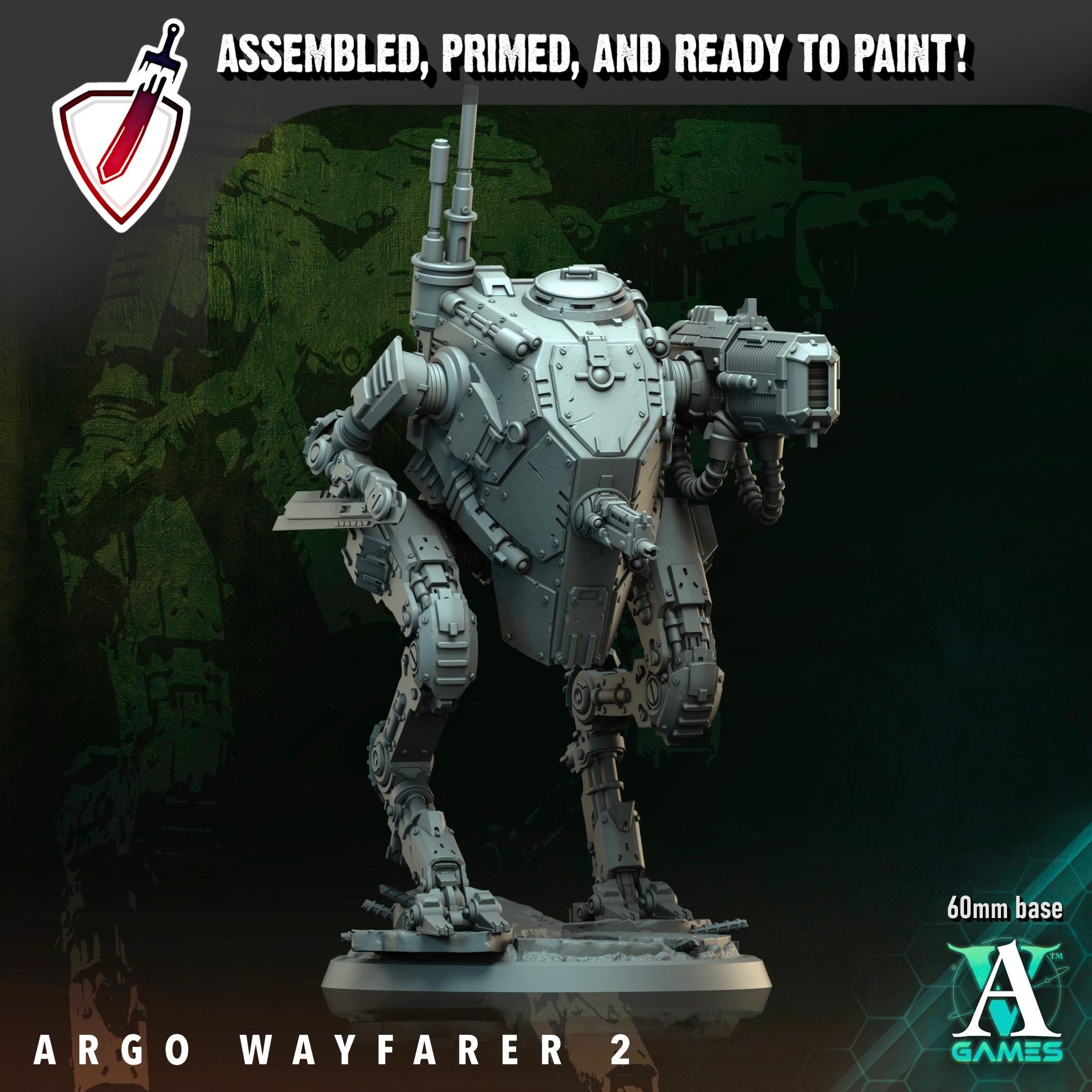 Argo Wayfarer | (Large) Miniatures by Archvillain Games | Resin Mini For Tabletop Wargaming, RPGs, and Painting | Assembled and Primed