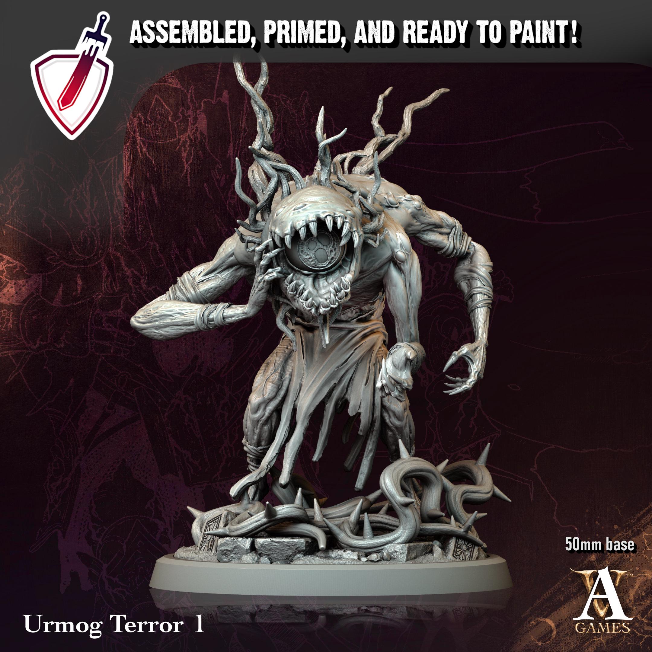 Urmog Terror | Resin Miniatures by Archvillain Games | Resin Mini for Tabletop Gaming, D&D, Pathfinder, Painting | Assembled and Primed