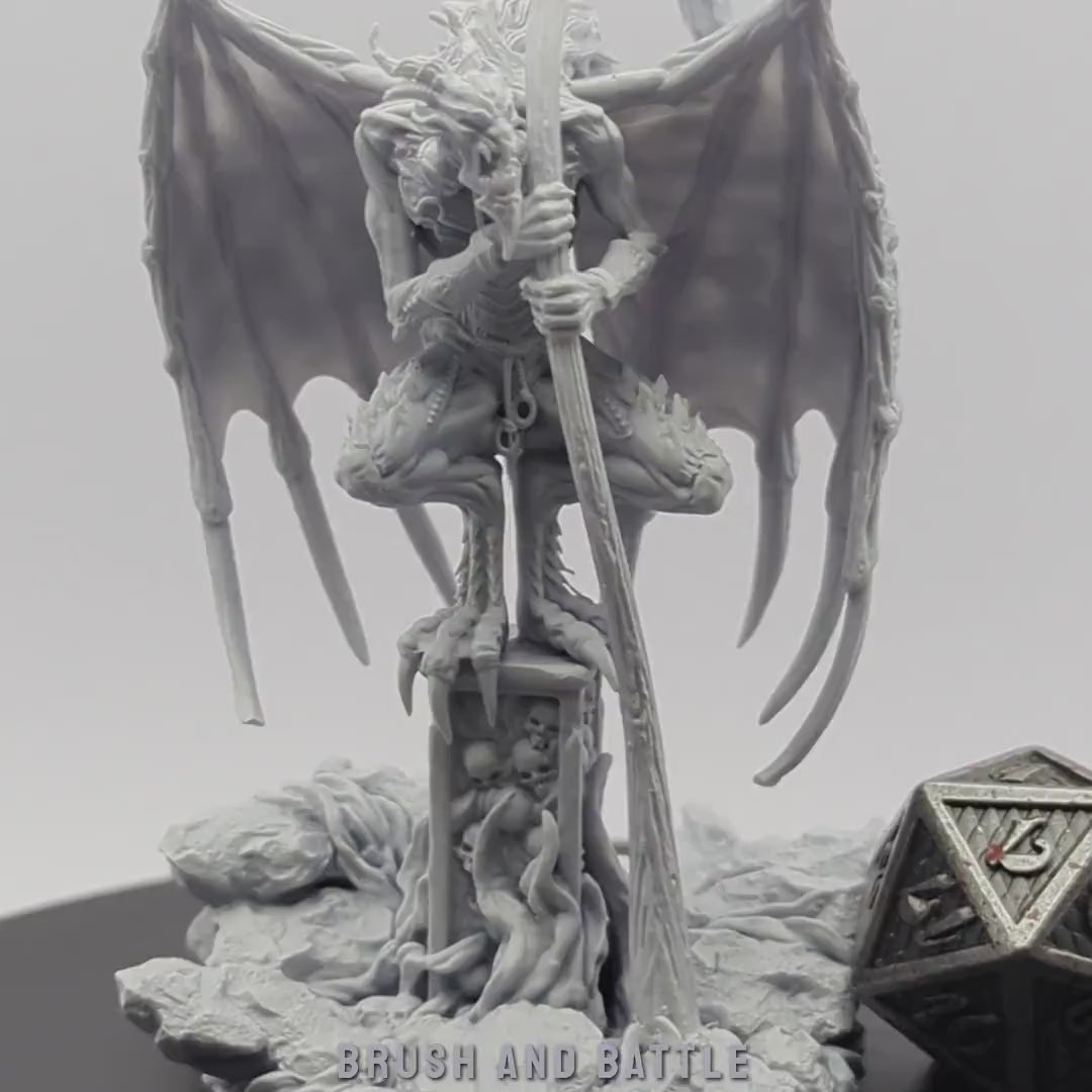 Bane Demons | Miniatures by Archvillain Games | Resin mini for tabletop gaming, D&D, Pathfinder, and painting | Assembled and Primed